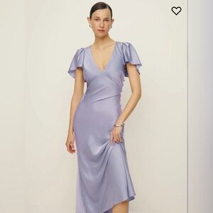 NWT Reformation Vida Satin Dress